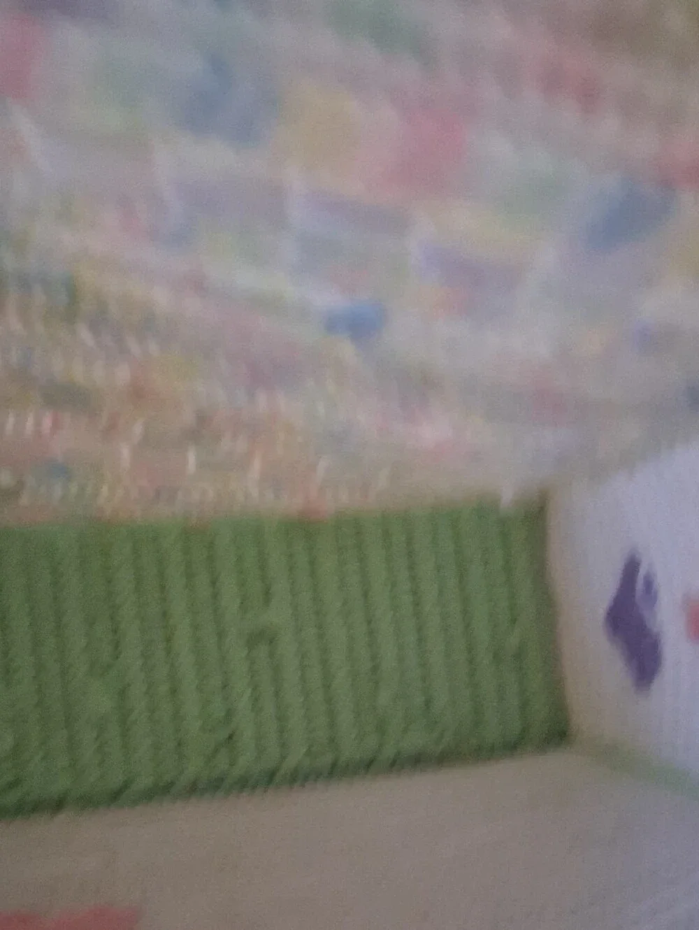 Handmade Baby Crochet Tote Bag in Cream with Pastel Accents